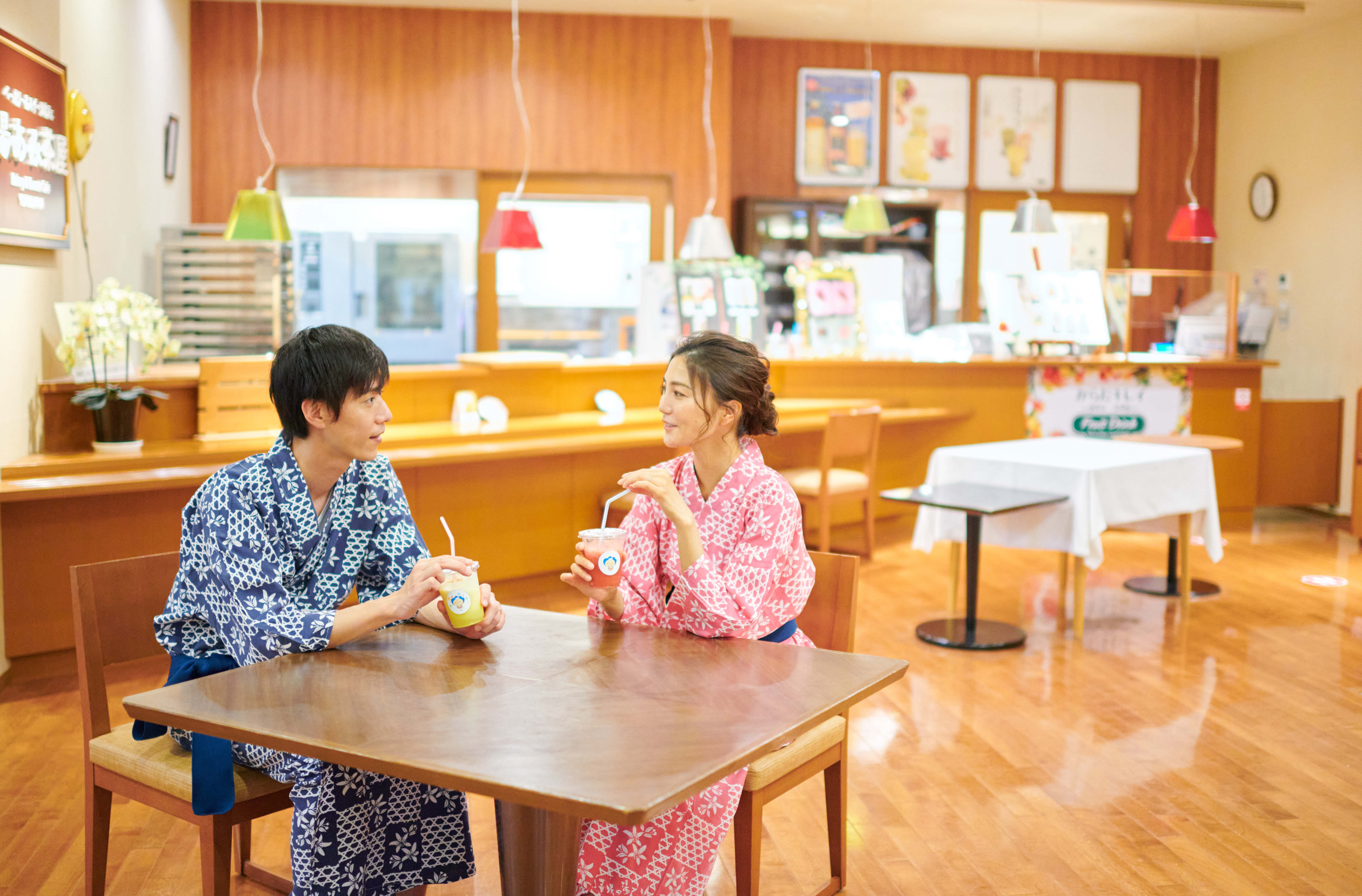 【湯あみ茶屋】色鮮やかなドリンクです♪