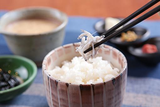 <p>浜松コシヒカリ＆ご飯のお供</p>